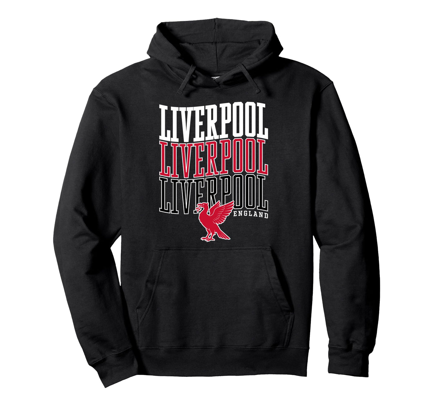 Liverpool England Liverbird Repeat Hoodie - Custom Art Print Men Women - T-Shirt, Sweatshirt, Hoodie