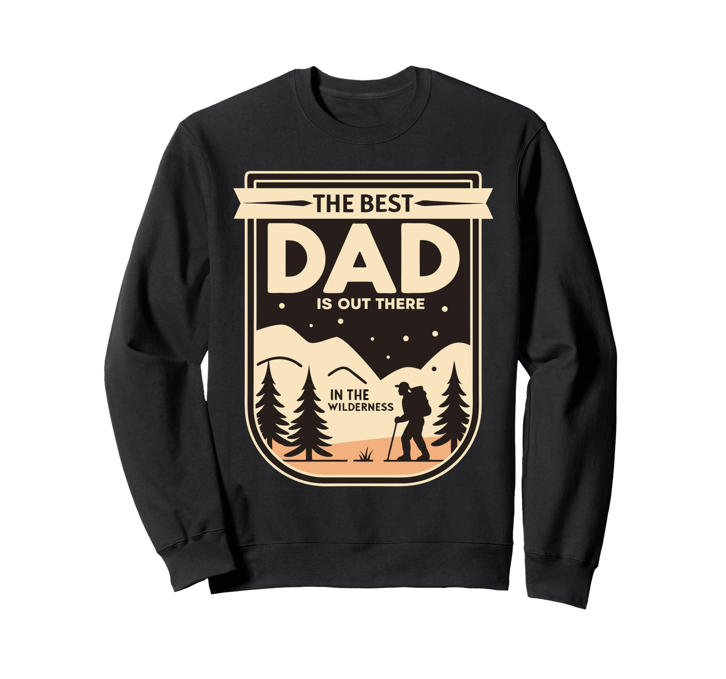 Best Dad Fathers Day Camping Hiking Sweatshirt - Custom Art Print Unisex - T-Shirt, Sweatshirt, Hoodie