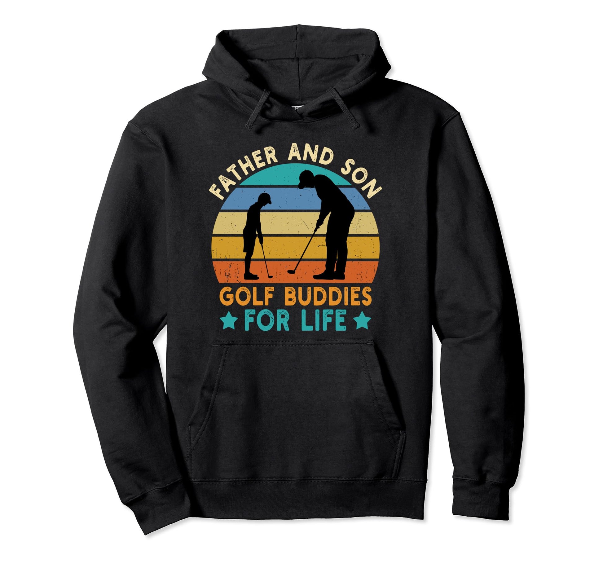 Dad Son Golf Buddies Funny Golfing Hoodie - Novelty Apparel Men Women - T-Shirt, Sweatshirt, Hoodie