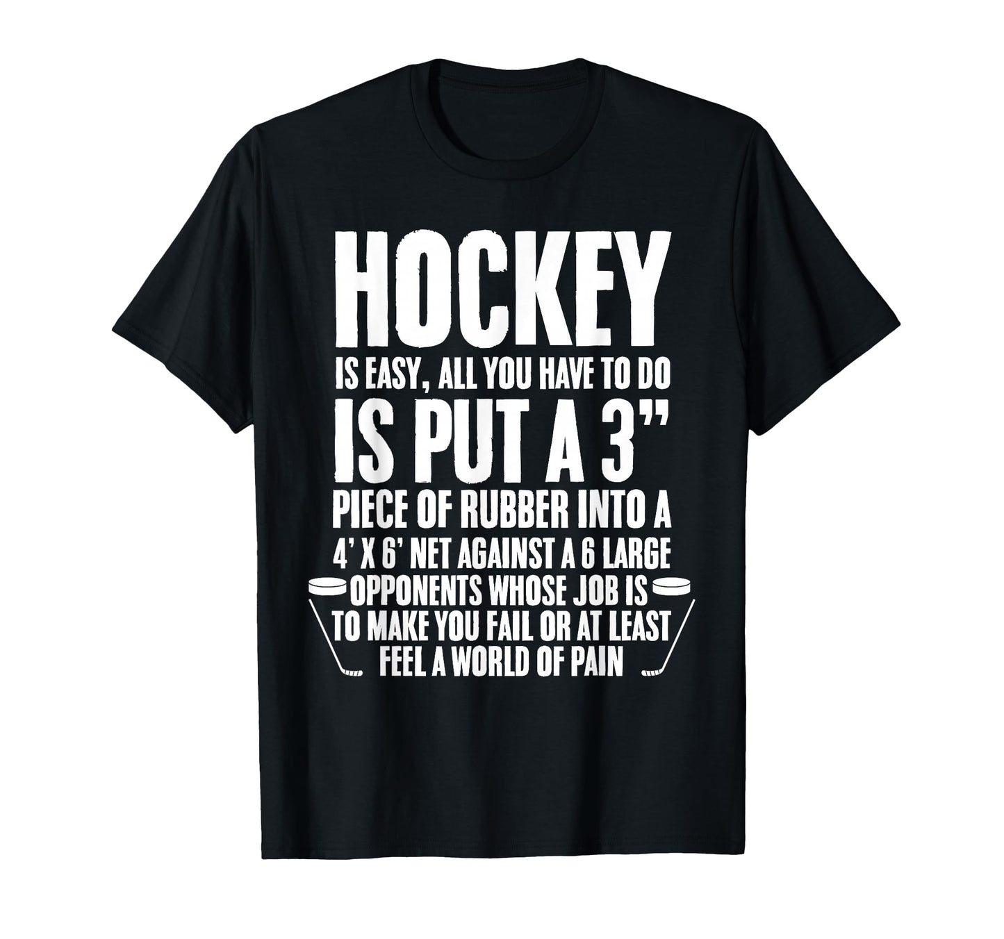 Funny Hockey Sports Hockey Players T-Shirt - Minimalist Print Men Women - T-Shirt, Sweatshirt, Hoodie