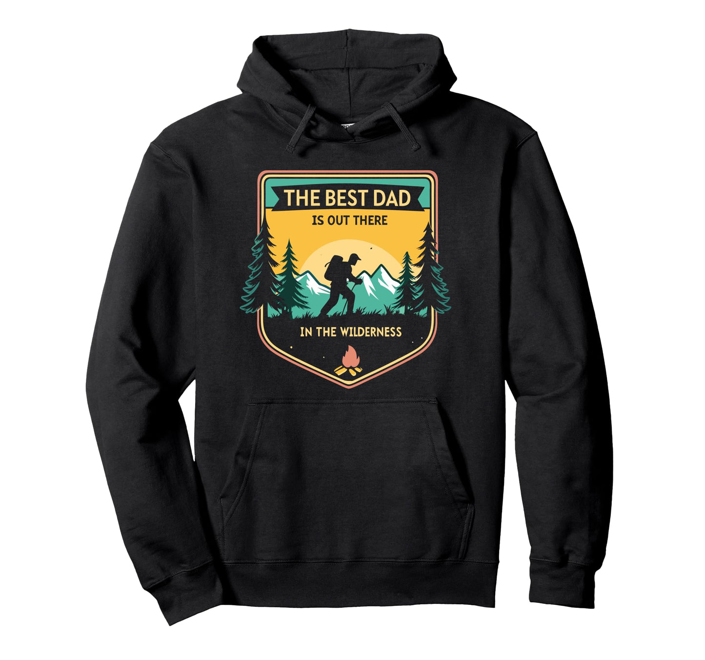 Hiking Dad Fathers Day Outdoors Hoodie - Unique Graphic Unisex - T-Shirt, Sweatshirt, Hoodie