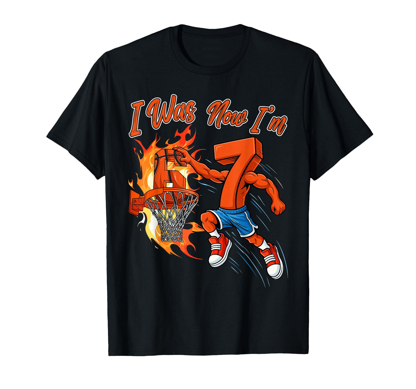 I Was 6 Now Im 7 Years Old T-Shirt - Fun Novelty Design for Adults - T-Shirt, Sweatshirt, Hoodie