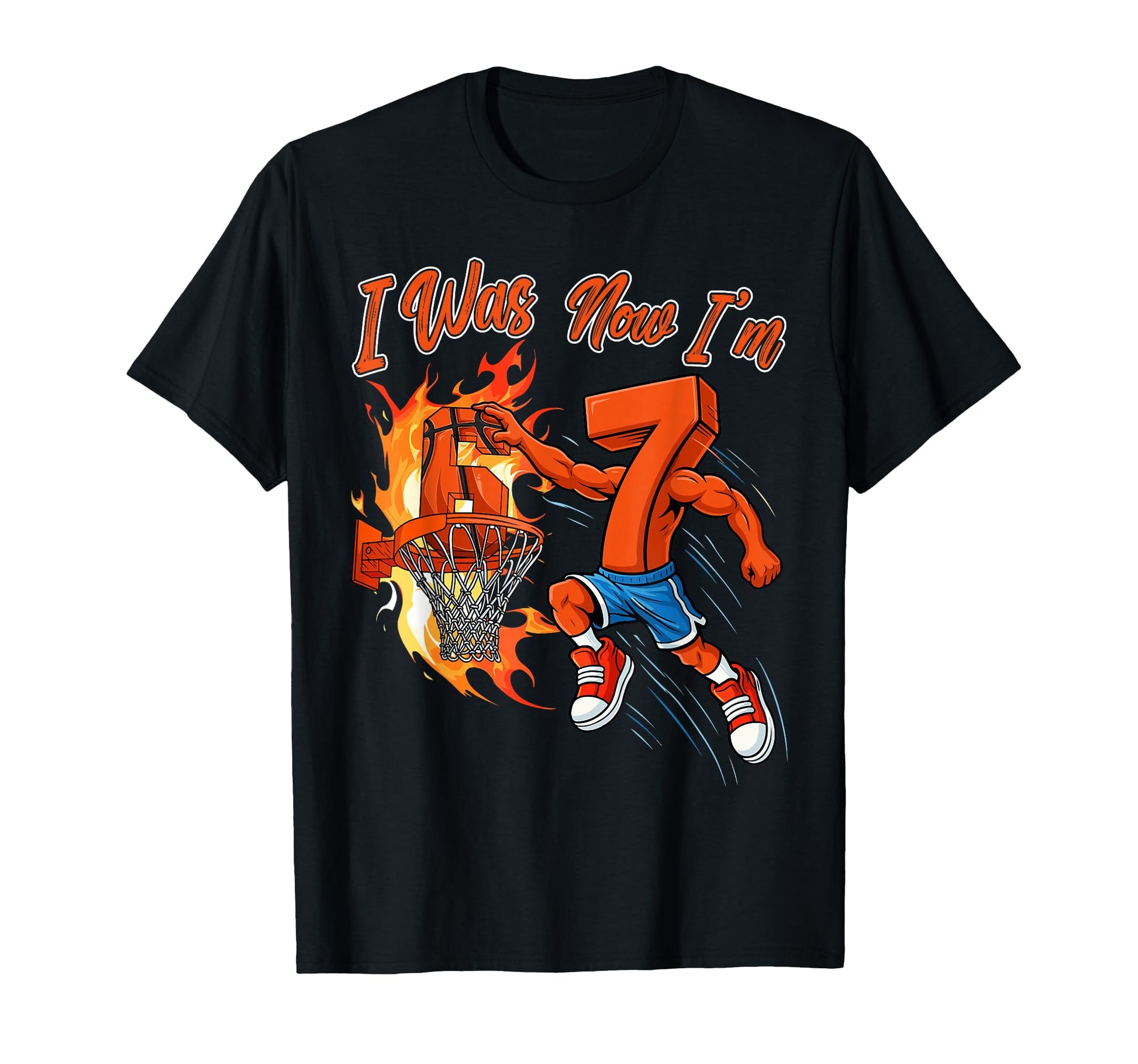 I Was 6 Now Im 7 Years Old T-Shirt - Fun Novelty Design for Adults - T-Shirt, Sweatshirt, Hoodie