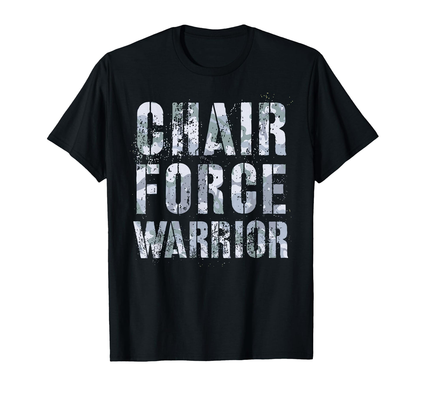 Chair Force Warrior Airman Veteran T-Shirt - Fun Novelty Design for Adults - T-Shirt, Sweatshirt, Hoodie