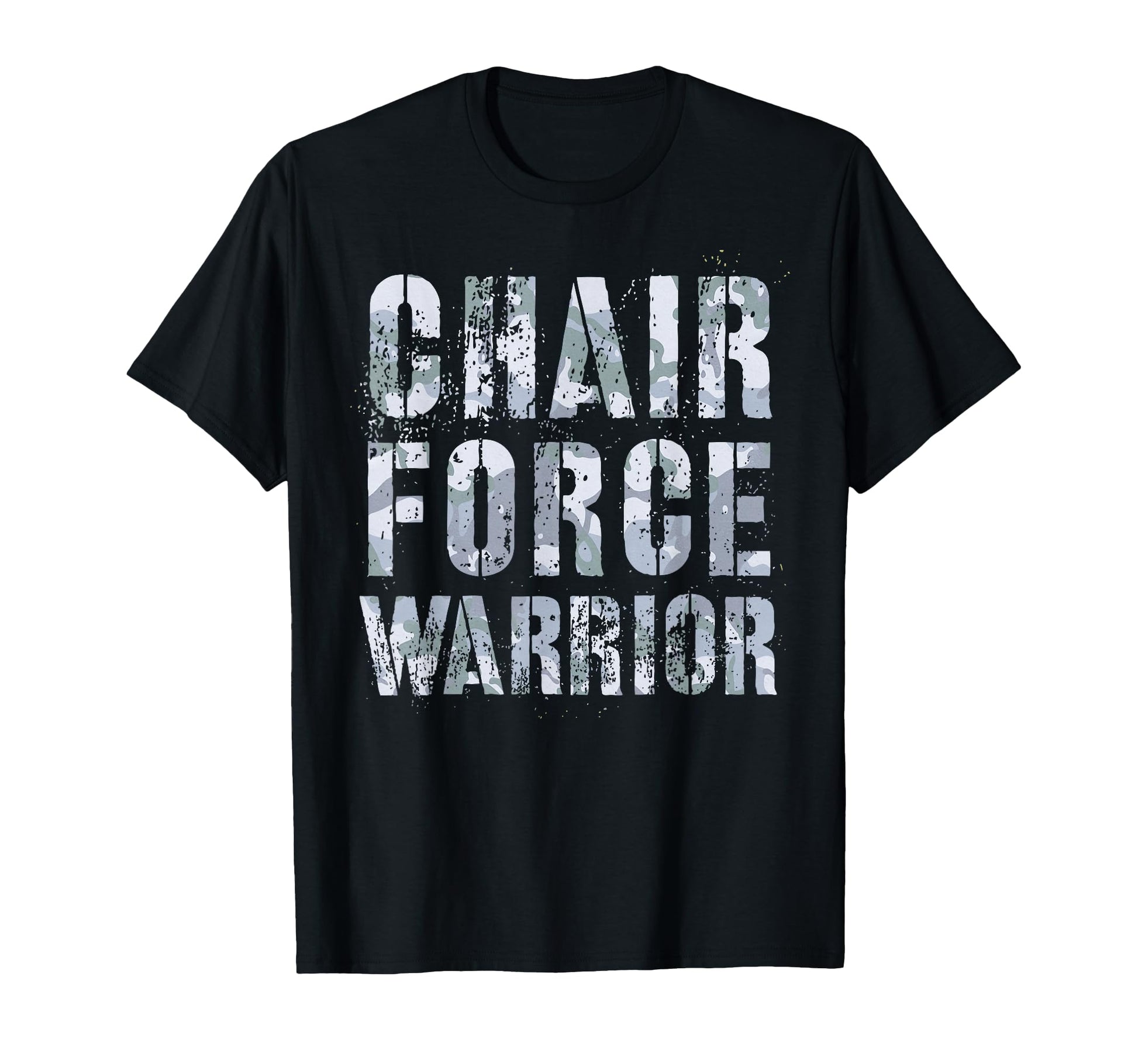 Chair Force Warrior Airman Veteran T-Shirt - Fun Novelty Design for Adults - T-Shirt, Sweatshirt, Hoodie