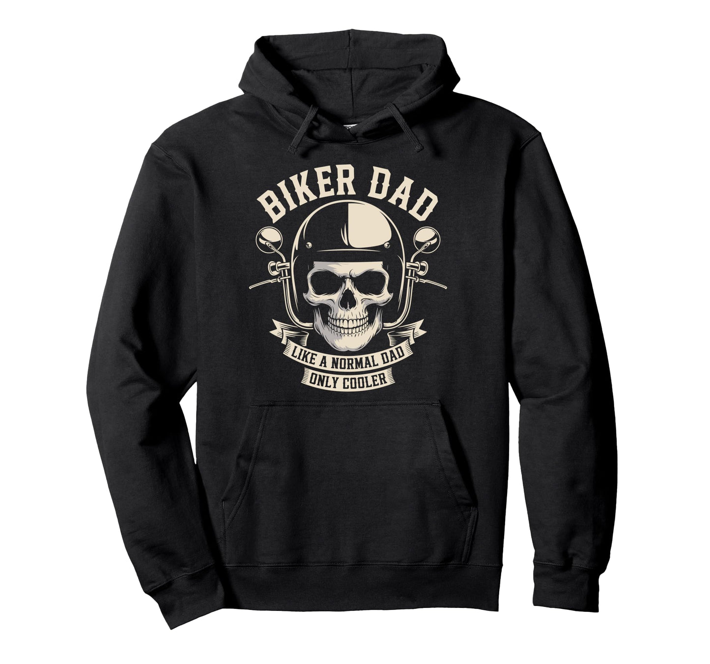 Biker Dad Like Normal Dad Only Cooler Hoodie - Custom Art Print Unisex - T-Shirt, Sweatshirt, Hoodie