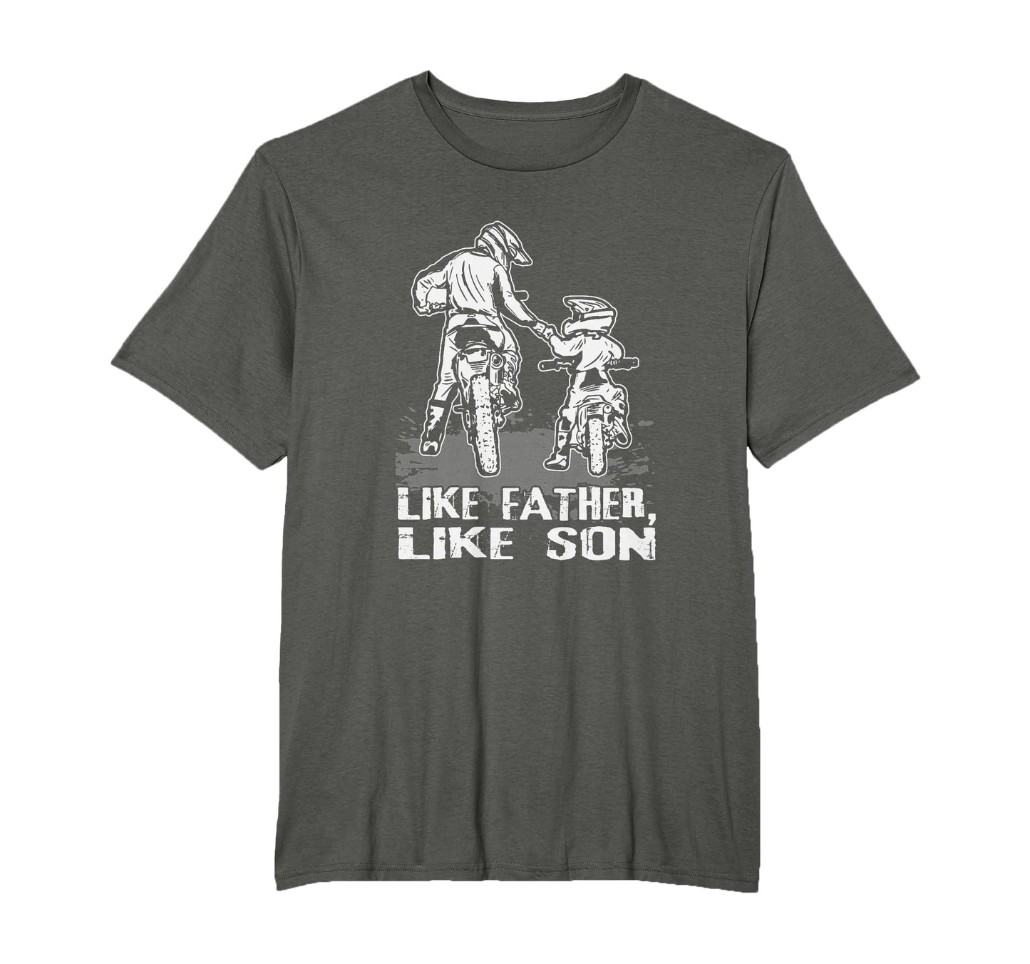 Motocross Dirt Bike Like Father T-Shirt - Casual Everyday Wear for Adults - T-Shirt, Sweatshirt, Hoodie