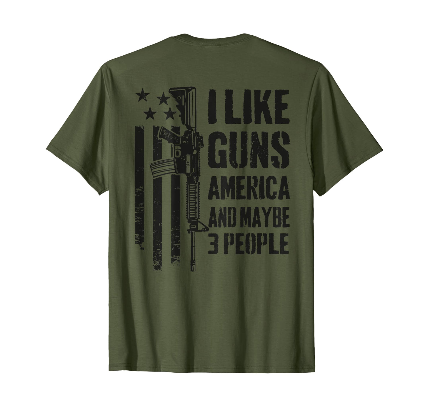 I Like Guns America Maybe 3 People Camo T-Shirt - Unique Graphic Unisex - T-Shirt, Sweatshirt, Hoodie