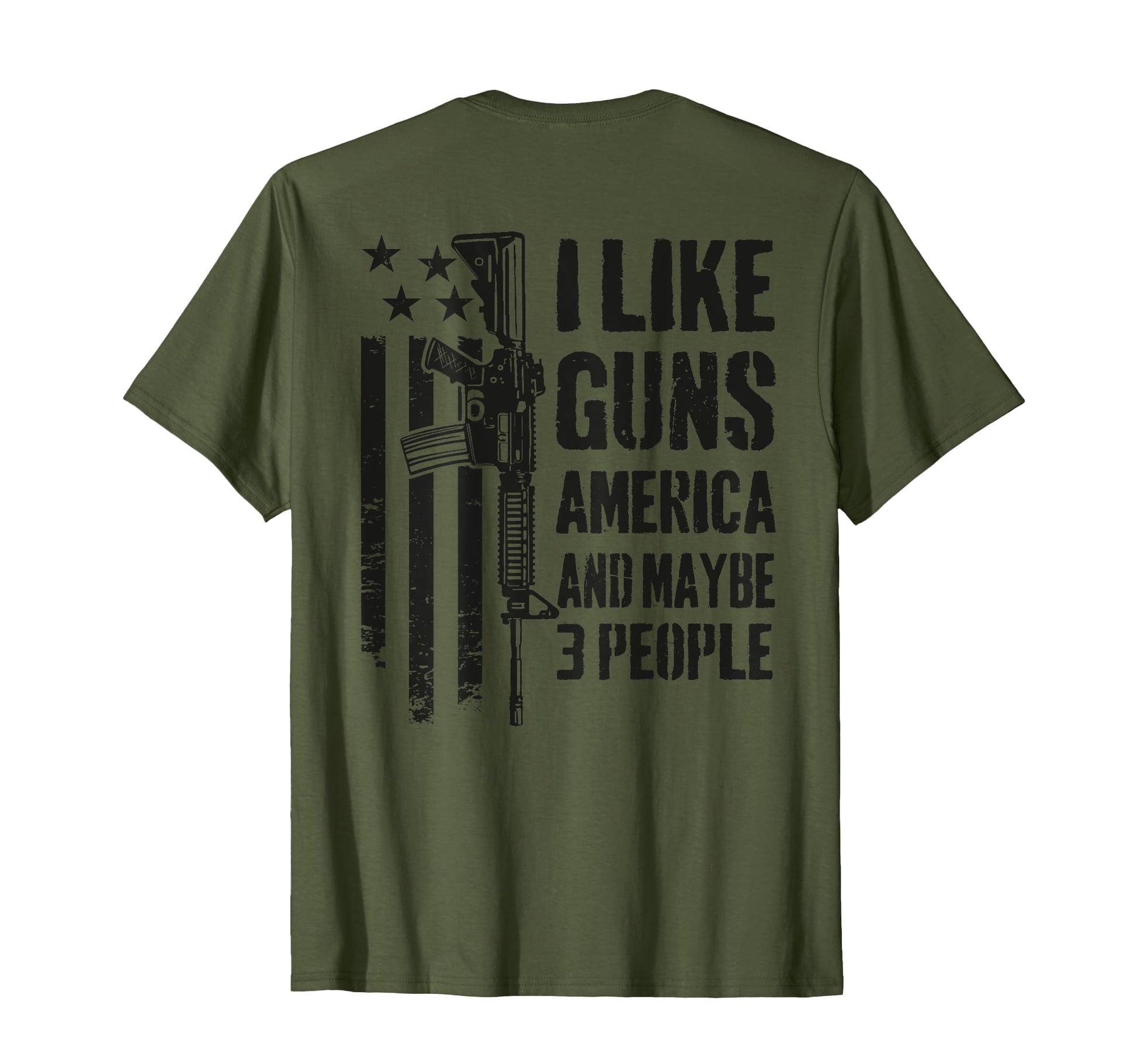 I Like Guns America Maybe 3 People Camo T-Shirt - Unique Graphic Unisex - T-Shirt, Sweatshirt, Hoodie