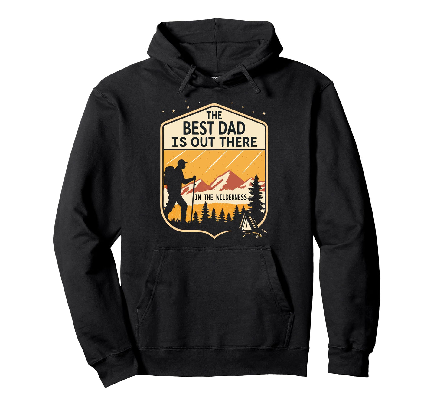 Hiking Papa Fathers Day Best Dad Hoodie - Casual Everyday Wear Unisex - T-Shirt, Sweatshirt, Hoodie