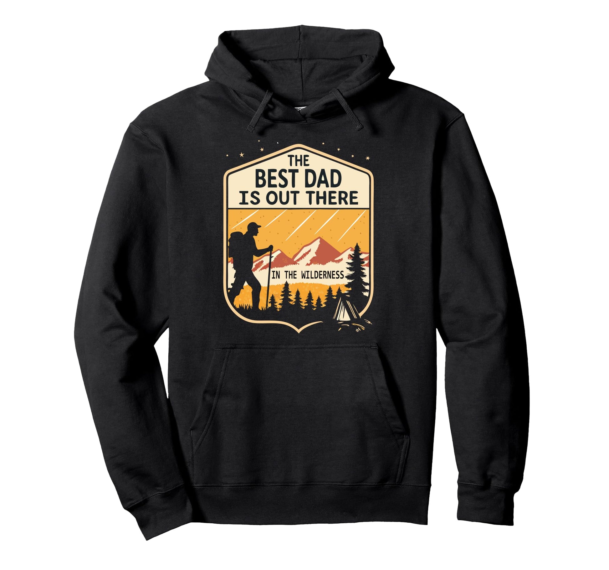 Hiking Papa Fathers Day Best Dad Hoodie - Casual Everyday Wear Unisex - T-Shirt, Sweatshirt, Hoodie