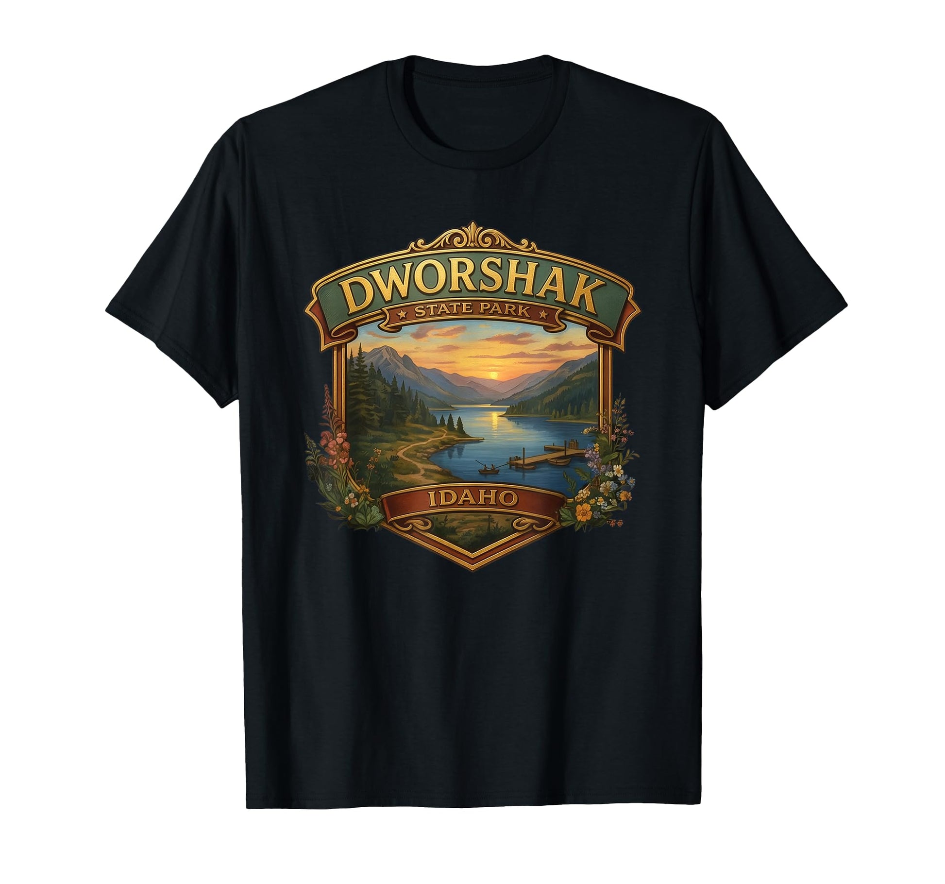 Dworshak State Park Idaho Fishing Hiking T-Shirt - Graphic Print Men Women - T-Shirt, Sweatshirt, Hoodie