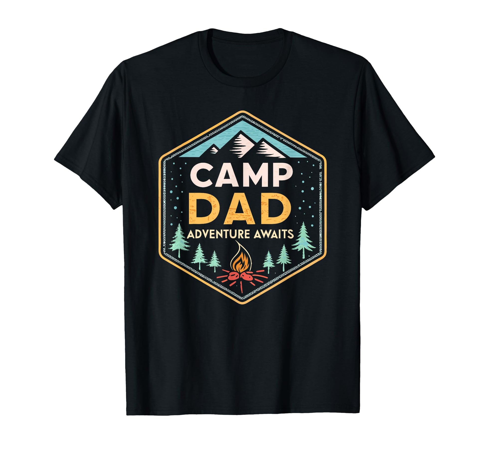 Fathers Day Camp Dad And Adventure T-Shirt - Custom Art Print Unisex - T-Shirt, Sweatshirt, Hoodie