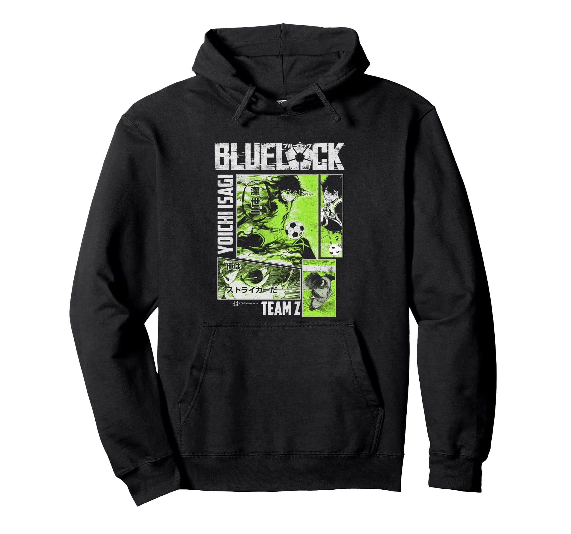 Blue Lock Yoichi Isagi Split Soccer Panels Hoodie - Minimalist Print Unisex - T-Shirt, Sweatshirt, Hoodie