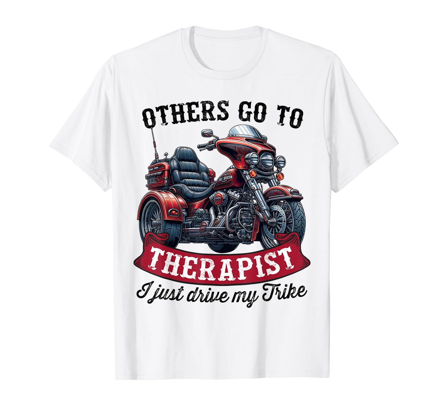 Motorcycle Trike Biker Motortrike T-Shirt - Aesthetic Graphic for Adults - T-Shirt, Sweatshirt, Hoodie