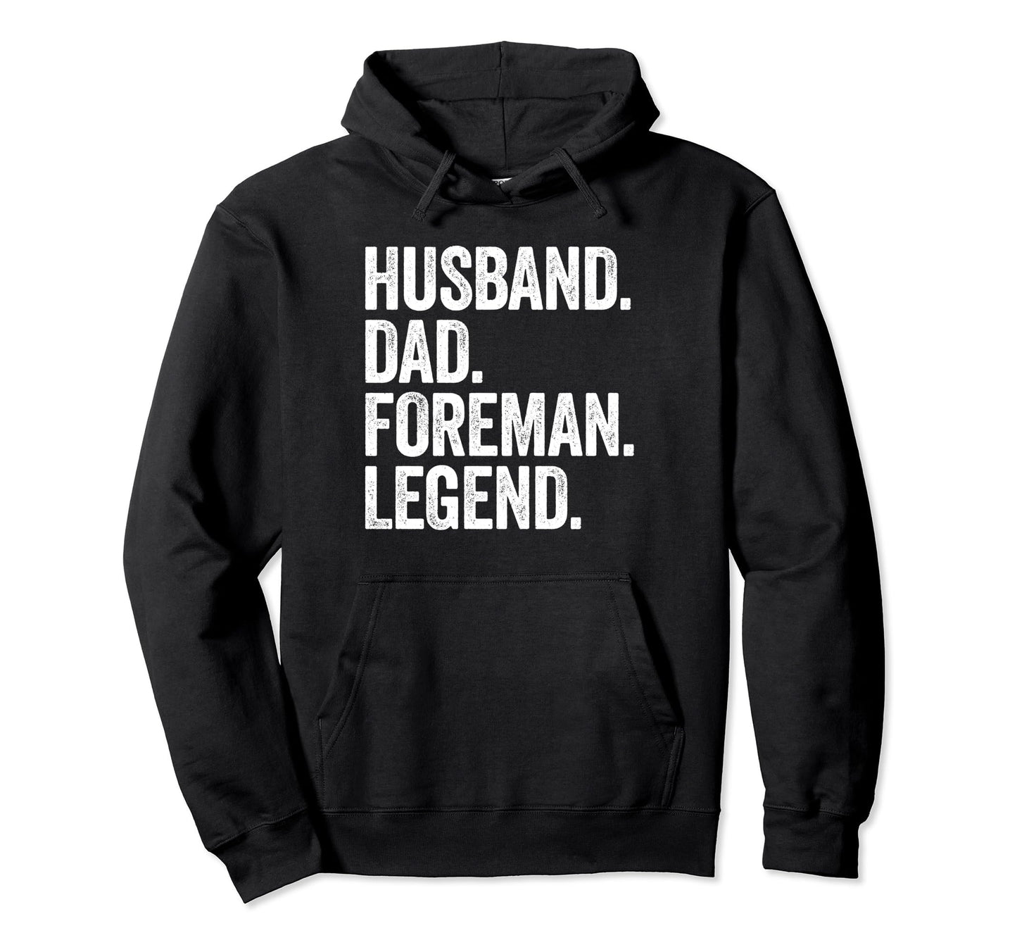 Husband Dad Foreman Construction Hoodie - Minimalist Print Men Women - T-Shirt, Sweatshirt, Hoodie