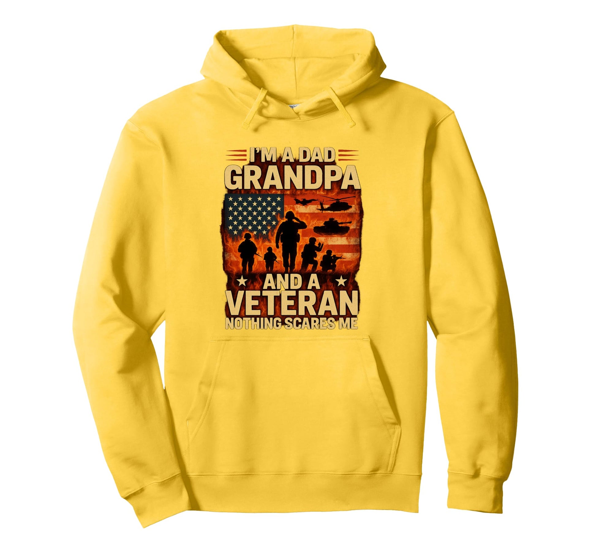 Im Dad Gramdpa Veteran Papa Fathers Day Hoodie - Trendy Graphic Men Women - T-Shirt, Sweatshirt, Hoodie