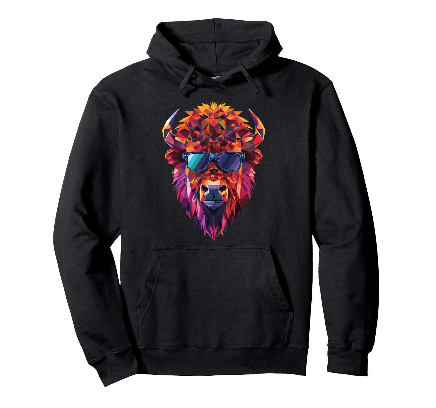 American Bison Dad Mom Sunglasses Hoodie - Casual Everyday Wear Unisex - T-Shirt, Sweatshirt, Hoodie