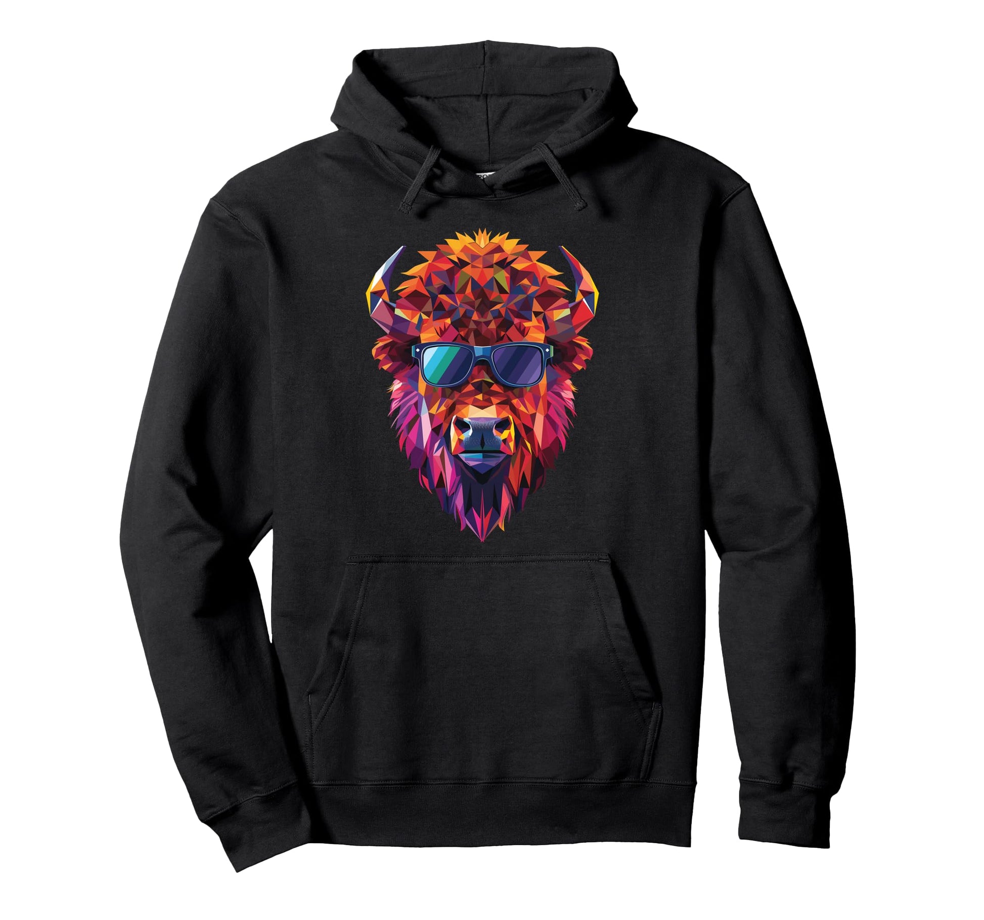 American Bison Dad Mom Sunglasses Hoodie - Casual Everyday Wear Unisex - T-Shirt, Sweatshirt, Hoodie