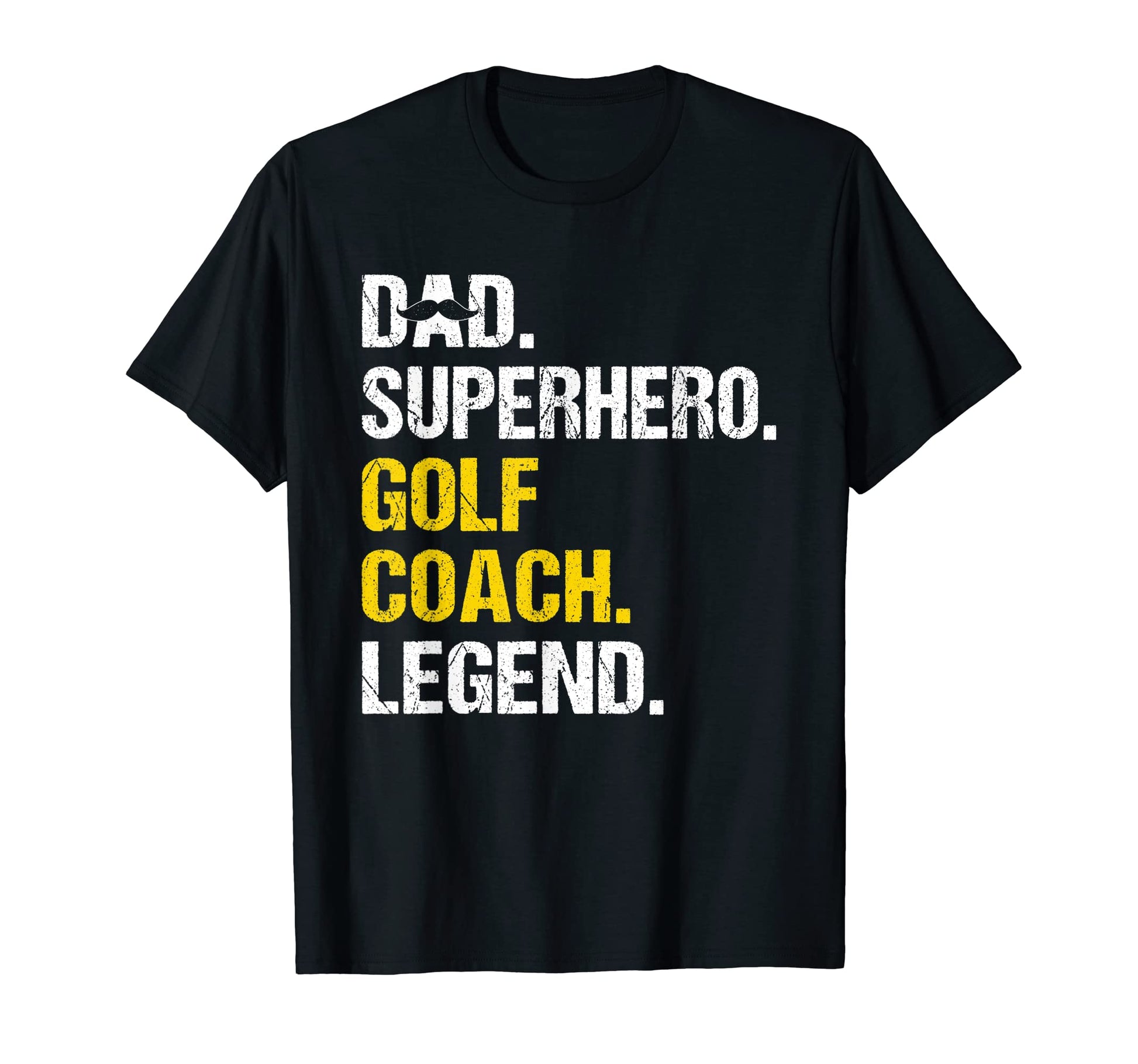 Mens Dad Superhero Golf Coach Funny T-Shirt - Trendy Graphic Men Women - T-Shirt, Sweatshirt, Hoodie