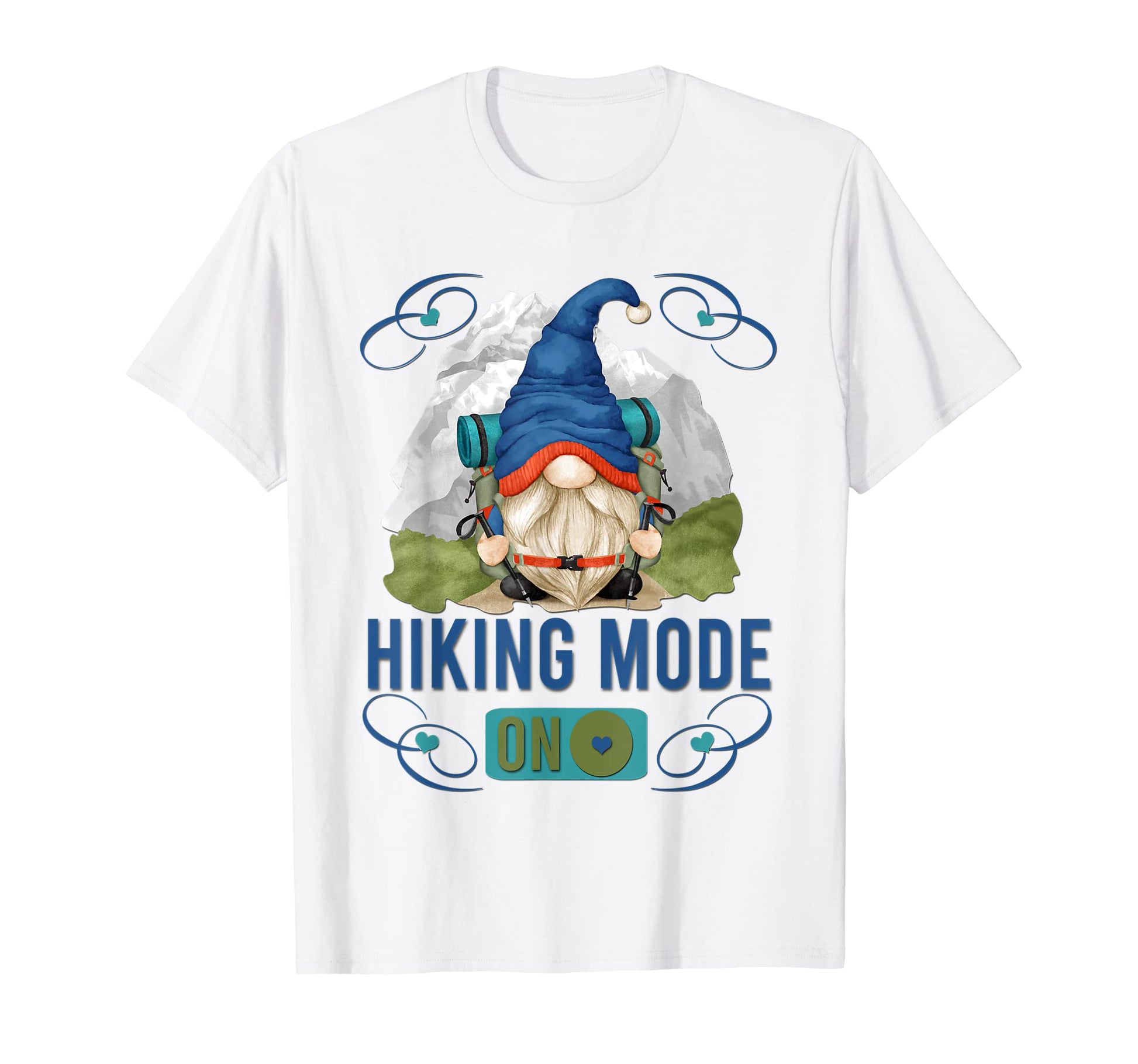 Funny Hiker Gnome Backpack Camping And T-Shirt - Streetwear Style Unisex - T-Shirt, Sweatshirt, Hoodie