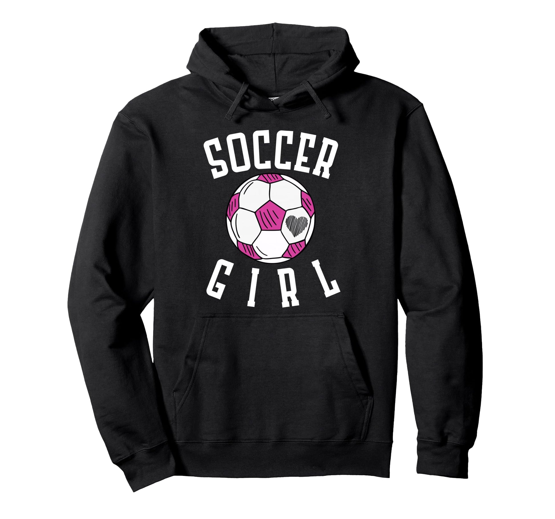 Soccer Heart Hoodie - Fun Novelty Design Men Women - T-Shirt, Sweatshirt, Hoodie