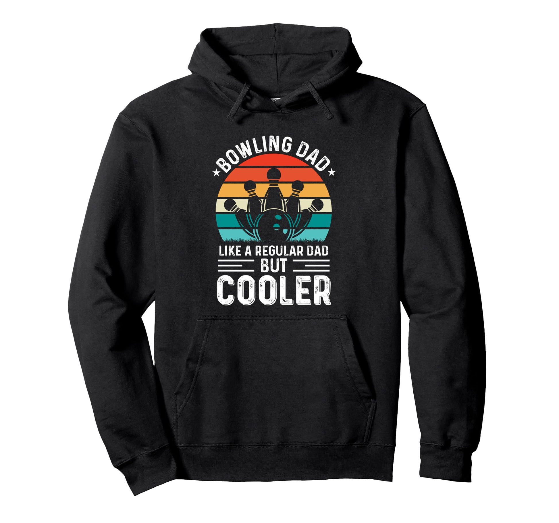 Bowling Dad Like Regular Dad But Cooler Hoodie - Minimalist Print Unisex - T-Shirt, Sweatshirt, Hoodie