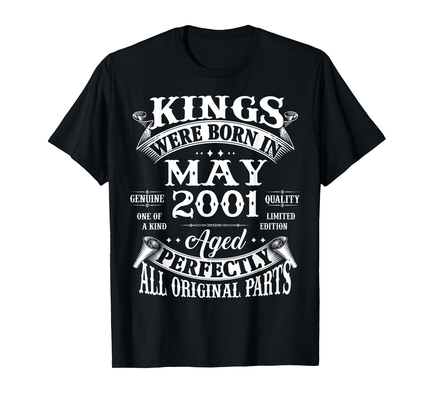 25Th Birthday Gift Kings Born May T-Shirt - Novelty Apparel for Adults - T-Shirt, Sweatshirt, Hoodie