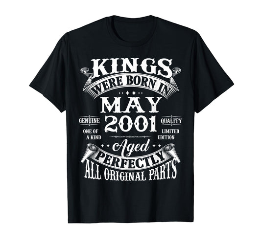 25Th Birthday Gift Kings Born May T-Shirt - Novelty Apparel for Adults - T-Shirt, Sweatshirt, Hoodie