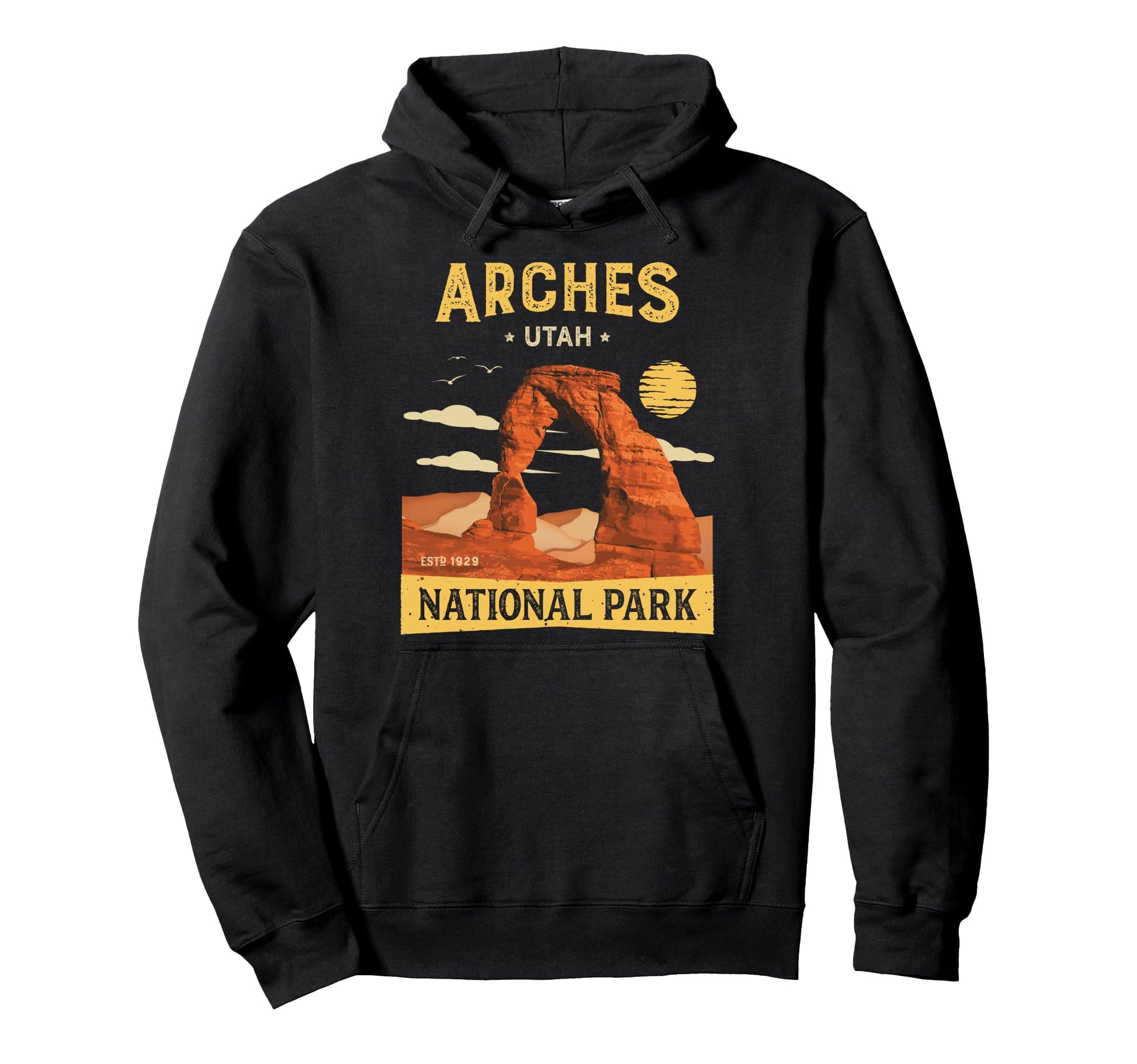Arches National Park Delicate Arch Utah Hoodie - Minimalist Print Unisex - T-Shirt, Sweatshirt, Hoodie