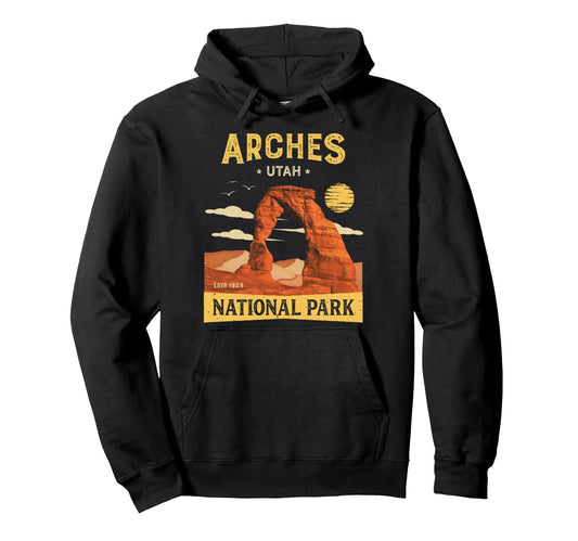 Arches National Park Delicate Arch Utah Hoodie - Minimalist Print Unisex - T-Shirt, Sweatshirt, Hoodie