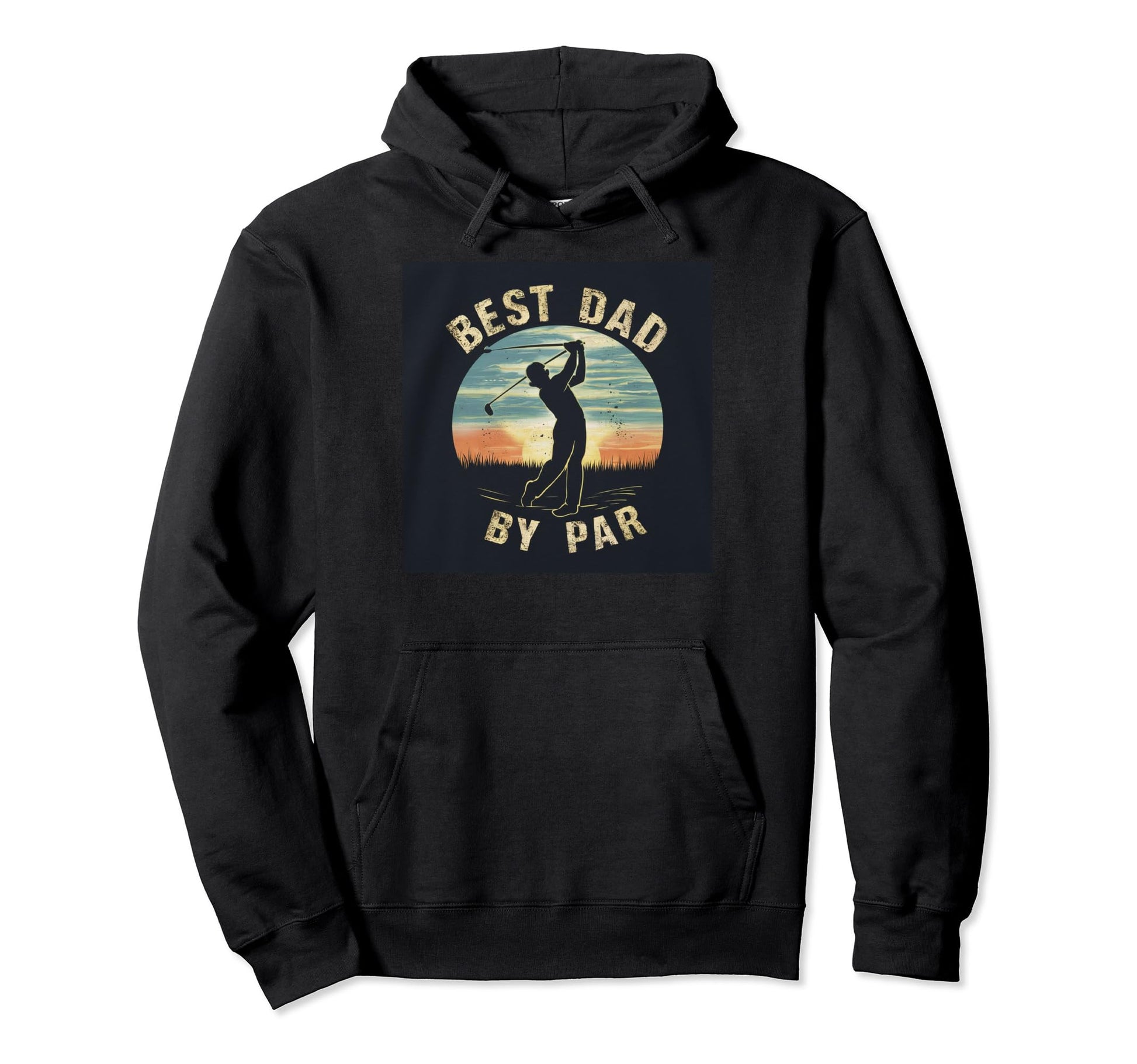 Best Dad Par Fathers Day Funny Golf Hoodie - Minimalist Print Men Women - T-Shirt, Sweatshirt, Hoodie
