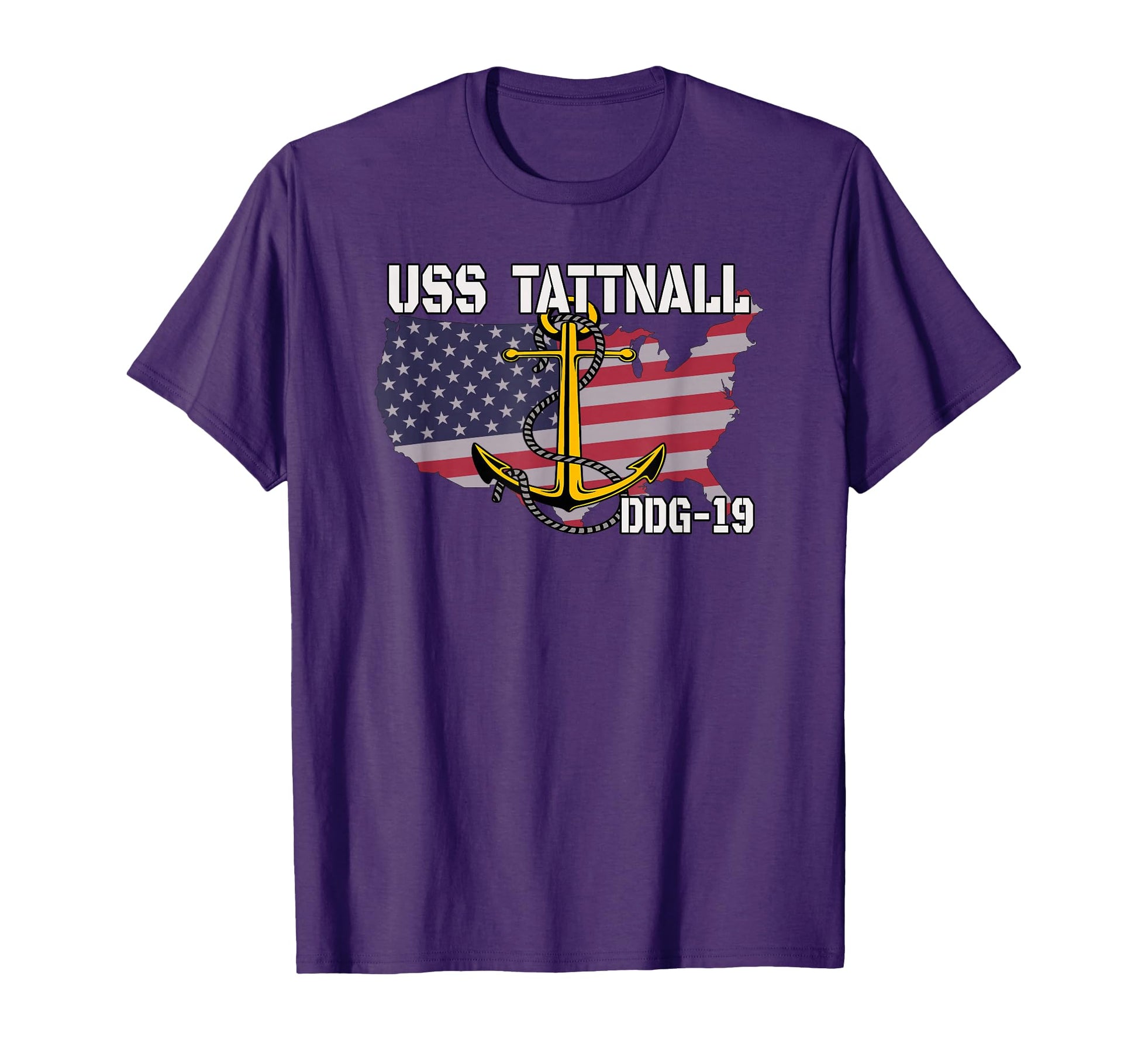 Uss Tattnall Ddg 19 Destroyer Veteran T-Shirt - Custom Art Print Men Women - T-Shirt, Sweatshirt, Hoodie
