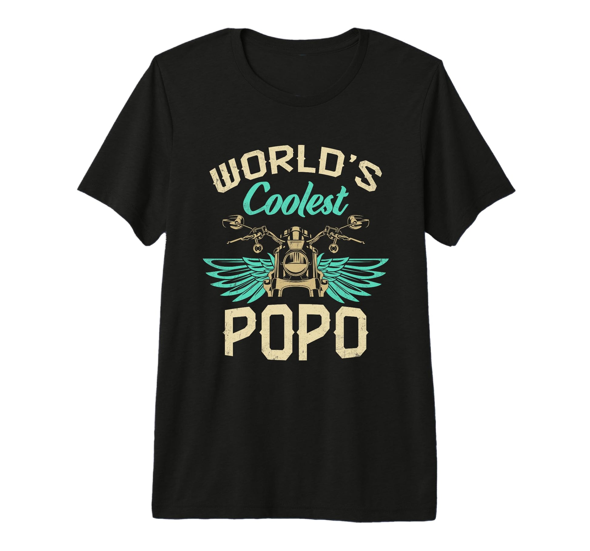 Mens Worlds Coolest Popo Motorcycle T-Shirt - Trendy Graphic Men Women - T-Shirt, Sweatshirt, Hoodie