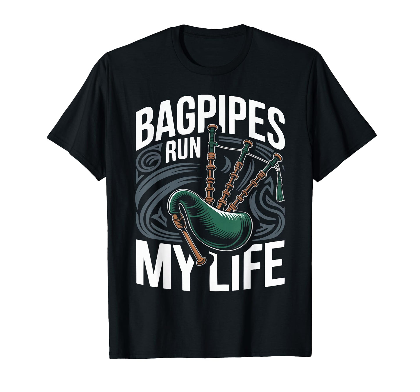 Bagpipe Player Musical Instrument T-Shirt - Casual Everyday Wear Men Women - T-Shirt, Sweatshirt, Hoodie