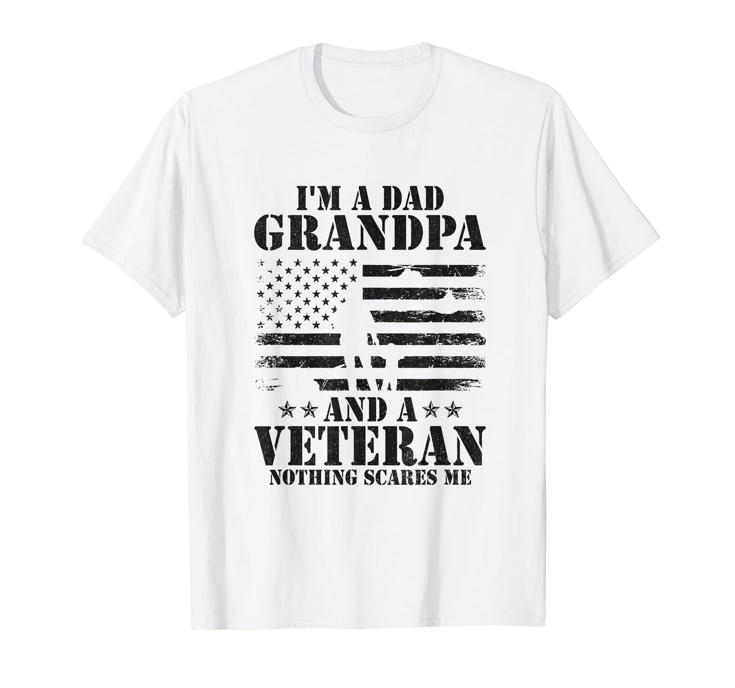 Mens Im Dad Grandpa And Veteran T-Shirt - Minimalist Print Men Women - T-Shirt, Sweatshirt, Hoodie
