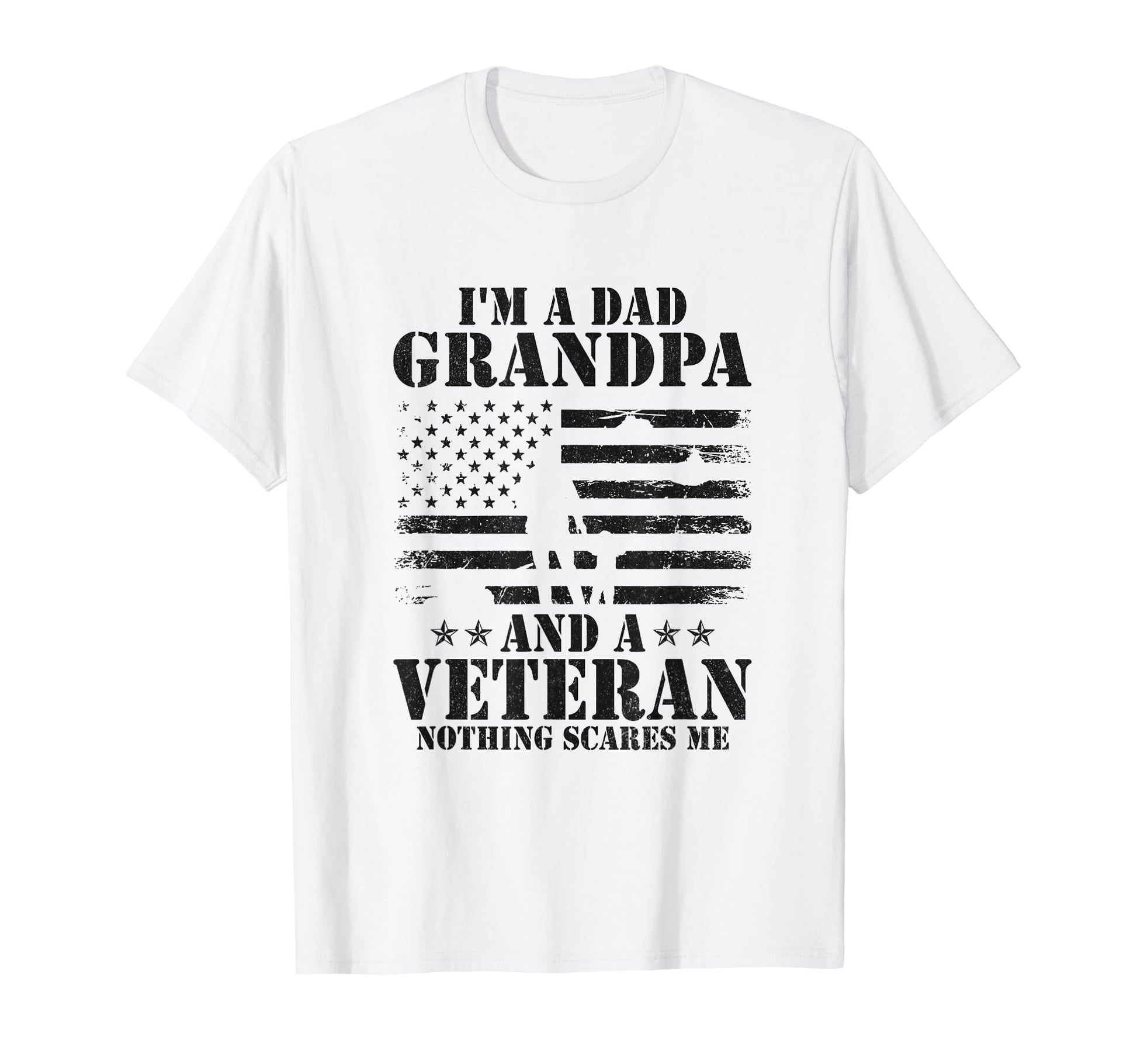 Mens Im Dad Grandpa And Veteran T-Shirt - Minimalist Print Men Women - T-Shirt, Sweatshirt, Hoodie