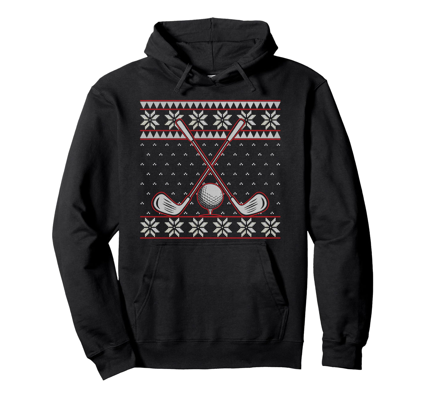 Golfer Golf Club Ball Ugly Golf Hoodie - Custom Art Print for Adults - T-Shirt, Sweatshirt, Hoodie