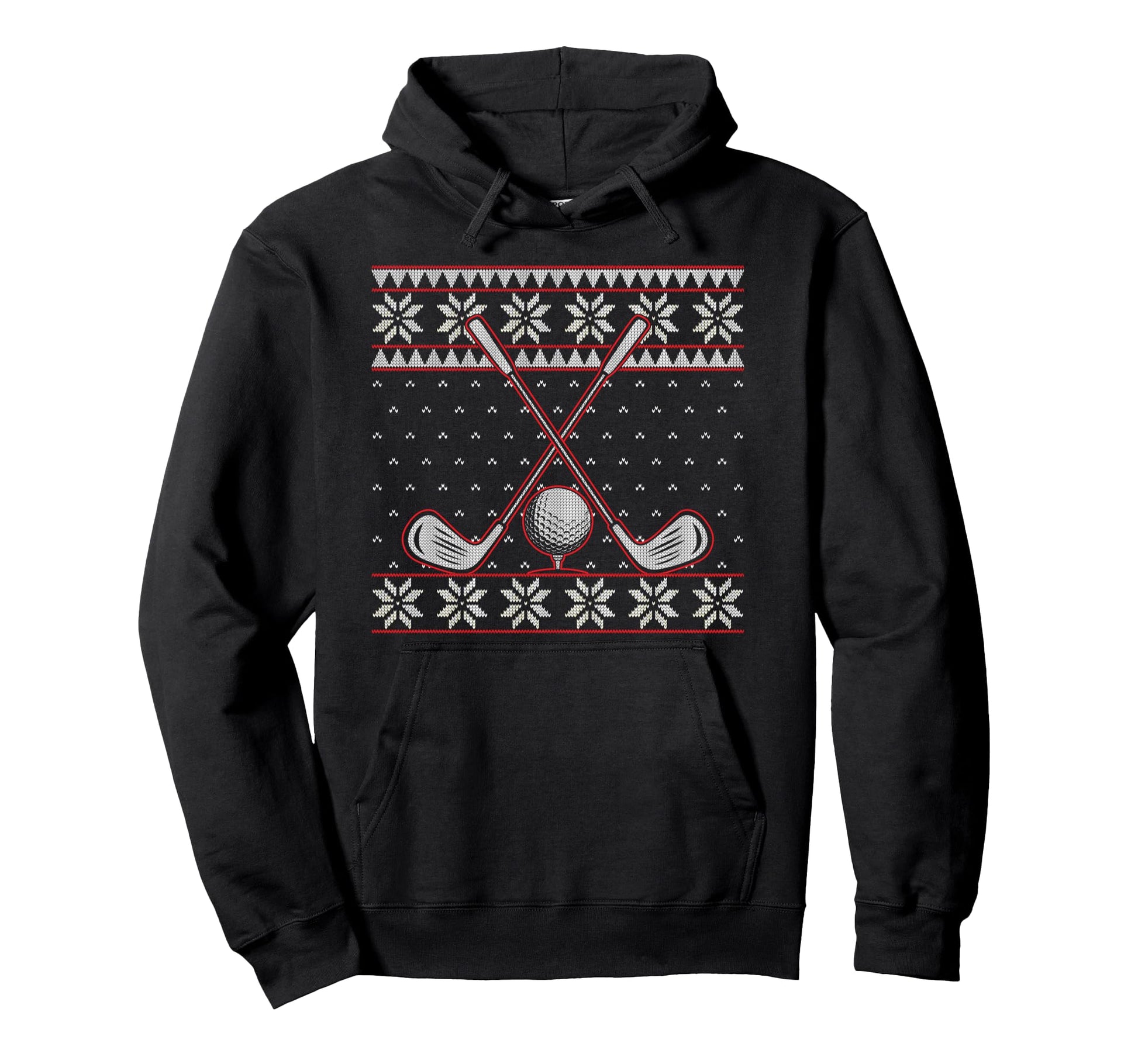 Golfer Golf Club Ball Ugly Golf Hoodie - Custom Art Print for Adults - T-Shirt, Sweatshirt, Hoodie