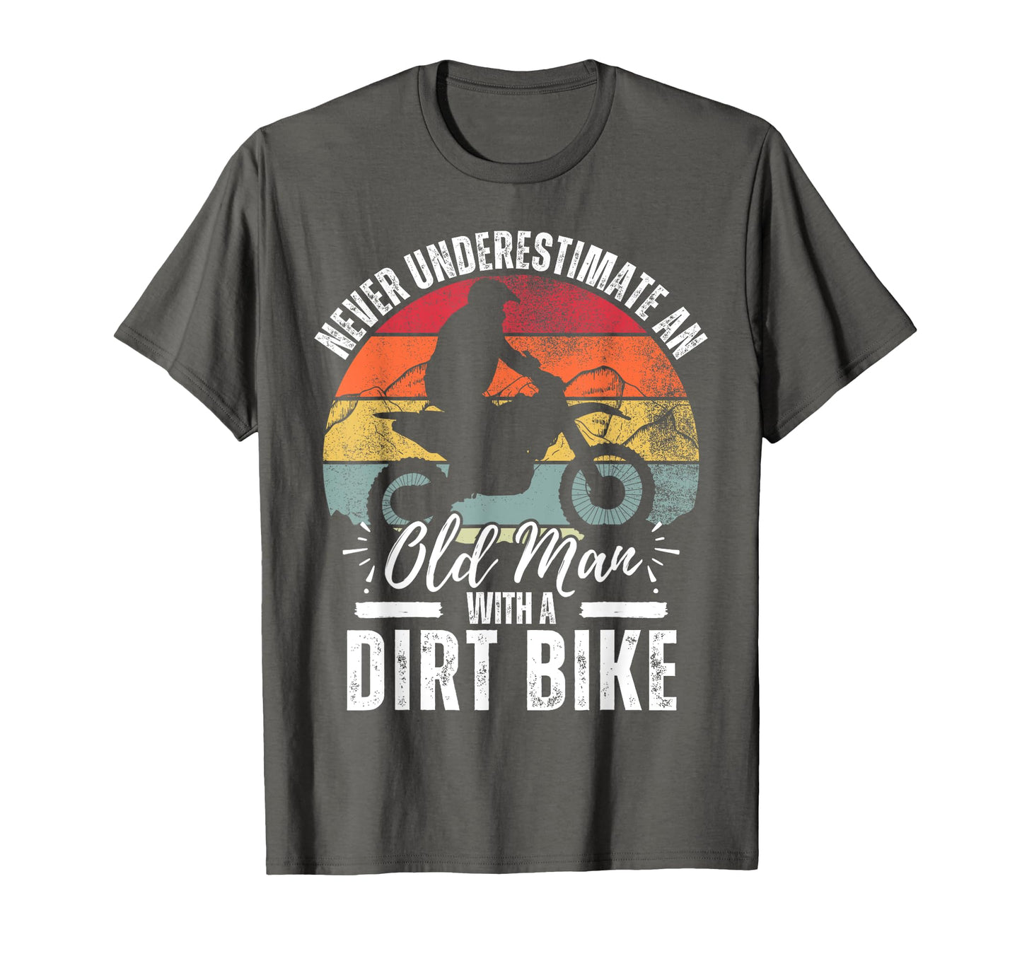 Dirt Bike Art Grandpa Dad Dirtbike T-Shirt - Aesthetic Graphic Men Women - T-Shirt, Sweatshirt, Hoodie