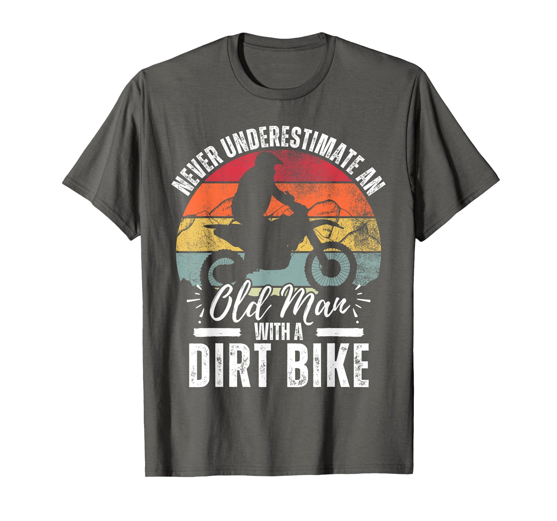 Dirt Bike Art Grandpa Dad Dirtbike T-Shirt - Aesthetic Graphic Men Women - T-Shirt, Sweatshirt, Hoodie