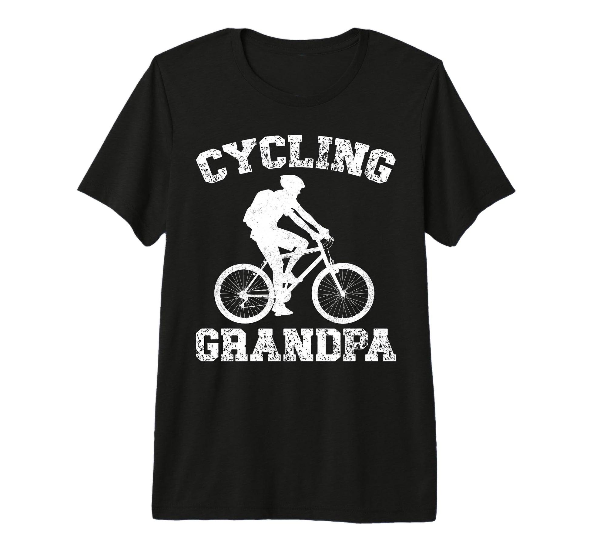 Cycling Grandpa Dad Cyclist Bicycle T-Shirt - Custom Art Print Unisex - T-Shirt, Sweatshirt, Hoodie