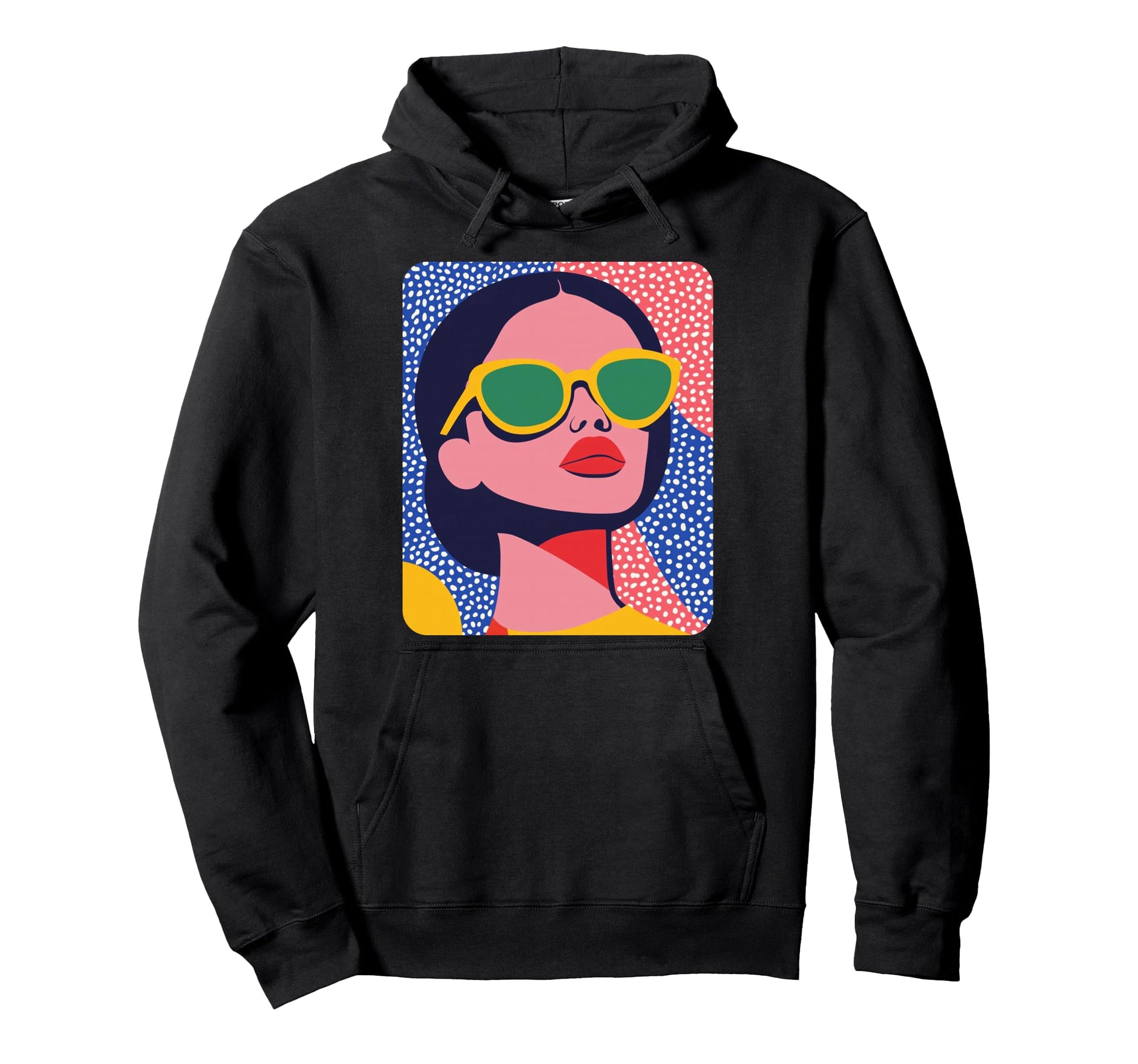 Pop Art Colorful Womens Hoodie - Fun Novelty Design for Adults - T-Shirt, Sweatshirt, Hoodie