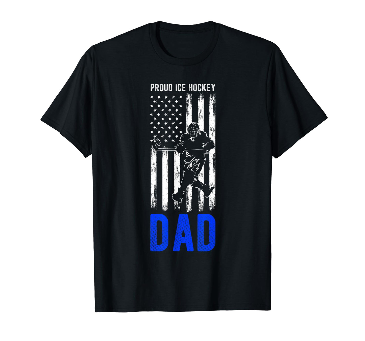 Proud Ice Hockey Dad Player Coach T-Shirt - Casual Everyday Wear Unisex - T-Shirt, Sweatshirt, Hoodie