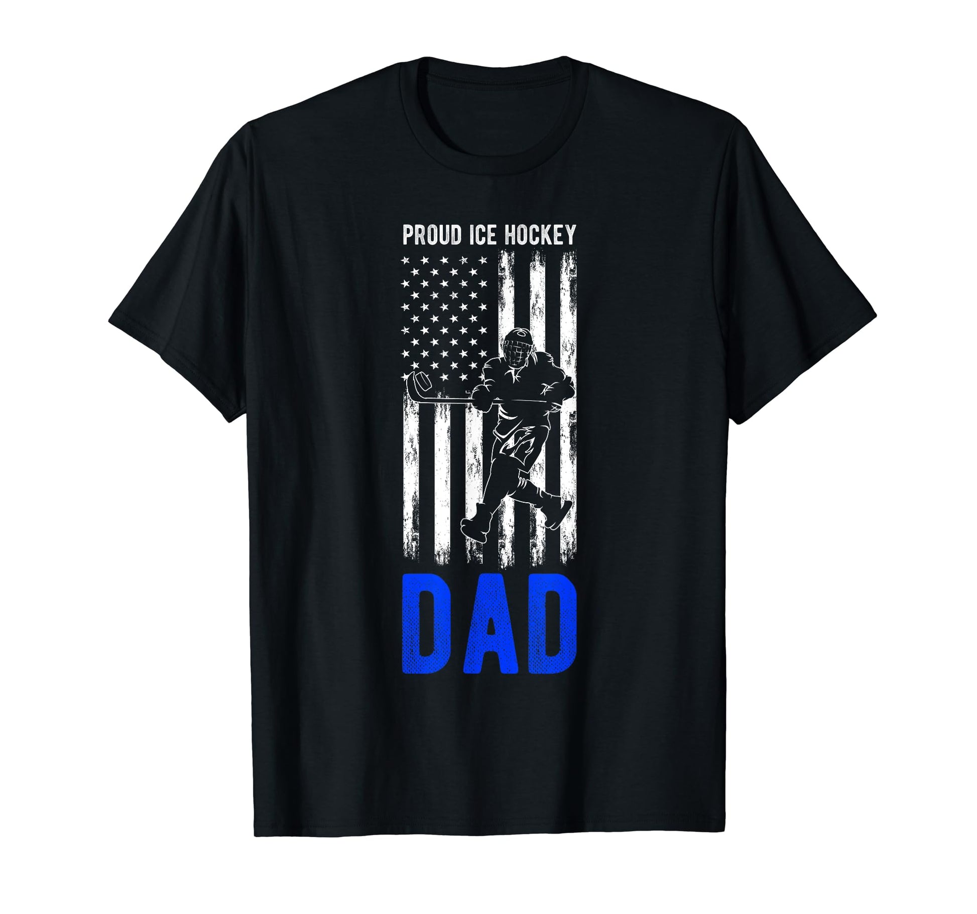 Proud Ice Hockey Dad Player Coach T-Shirt - Casual Everyday Wear Unisex - T-Shirt, Sweatshirt, Hoodie
