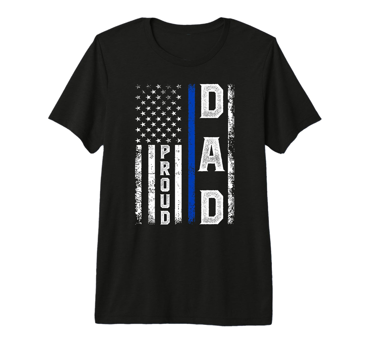 Mens Proud Police Dad Police T-Shirt - Aesthetic Graphic for Adults - T-Shirt, Sweatshirt, Hoodie
