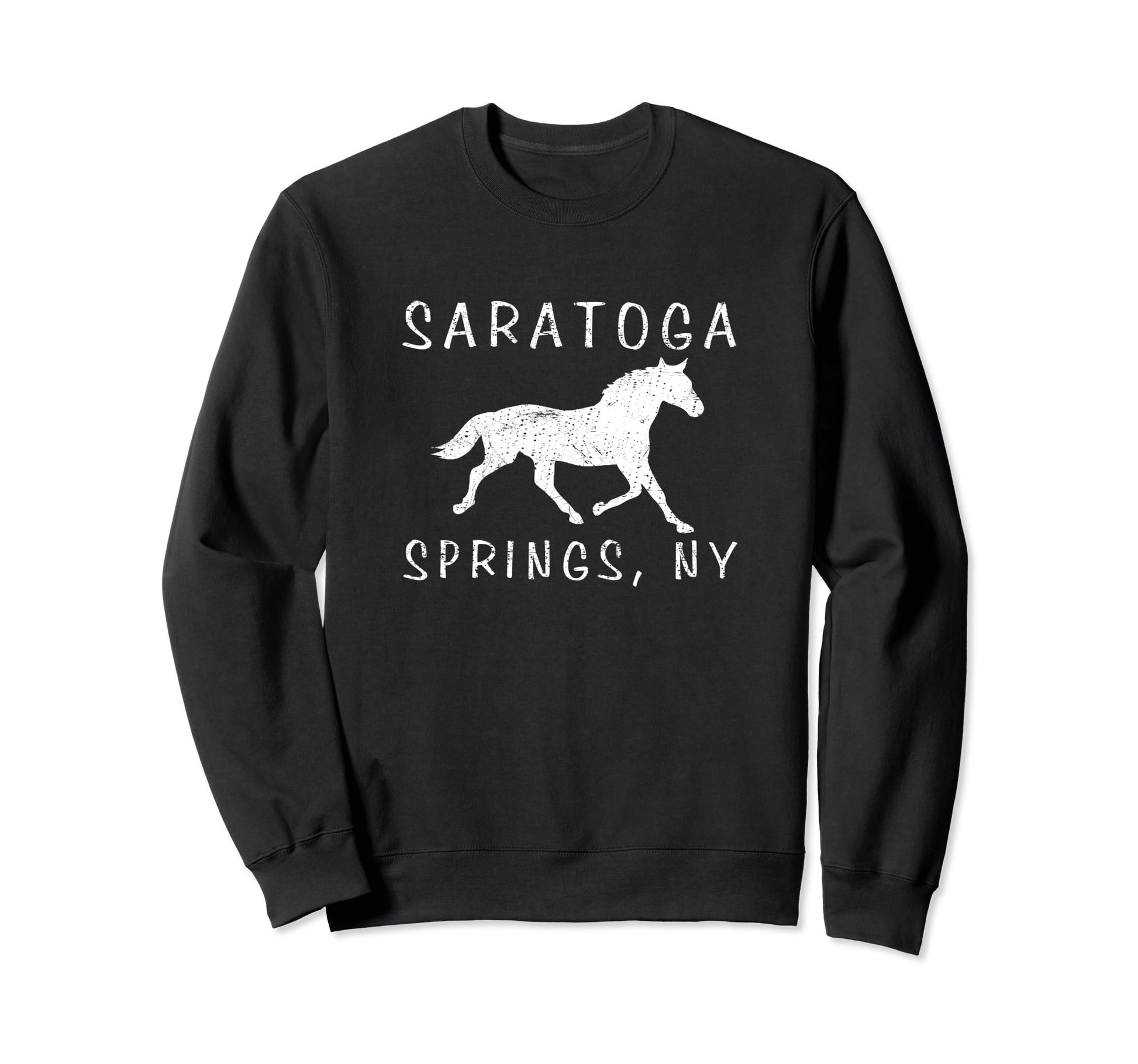 Saratoga Springs Ny Horse Racing Fun Sweatshirt - Aesthetic Graphic Unisex - T-Shirt, Sweatshirt, Hoodie