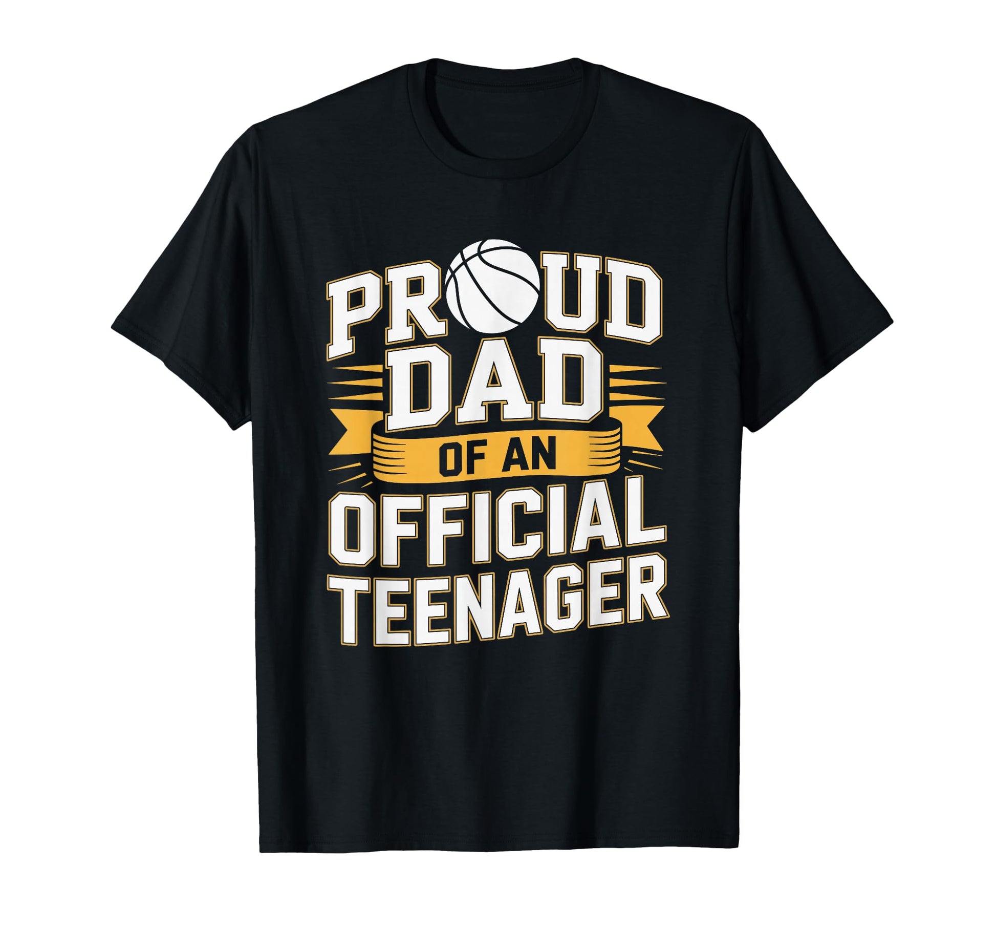 Proud Basketball Father Dad Teenager T-Shirt - Minimalist Print Men Women - T-Shirt, Sweatshirt, Hoodie