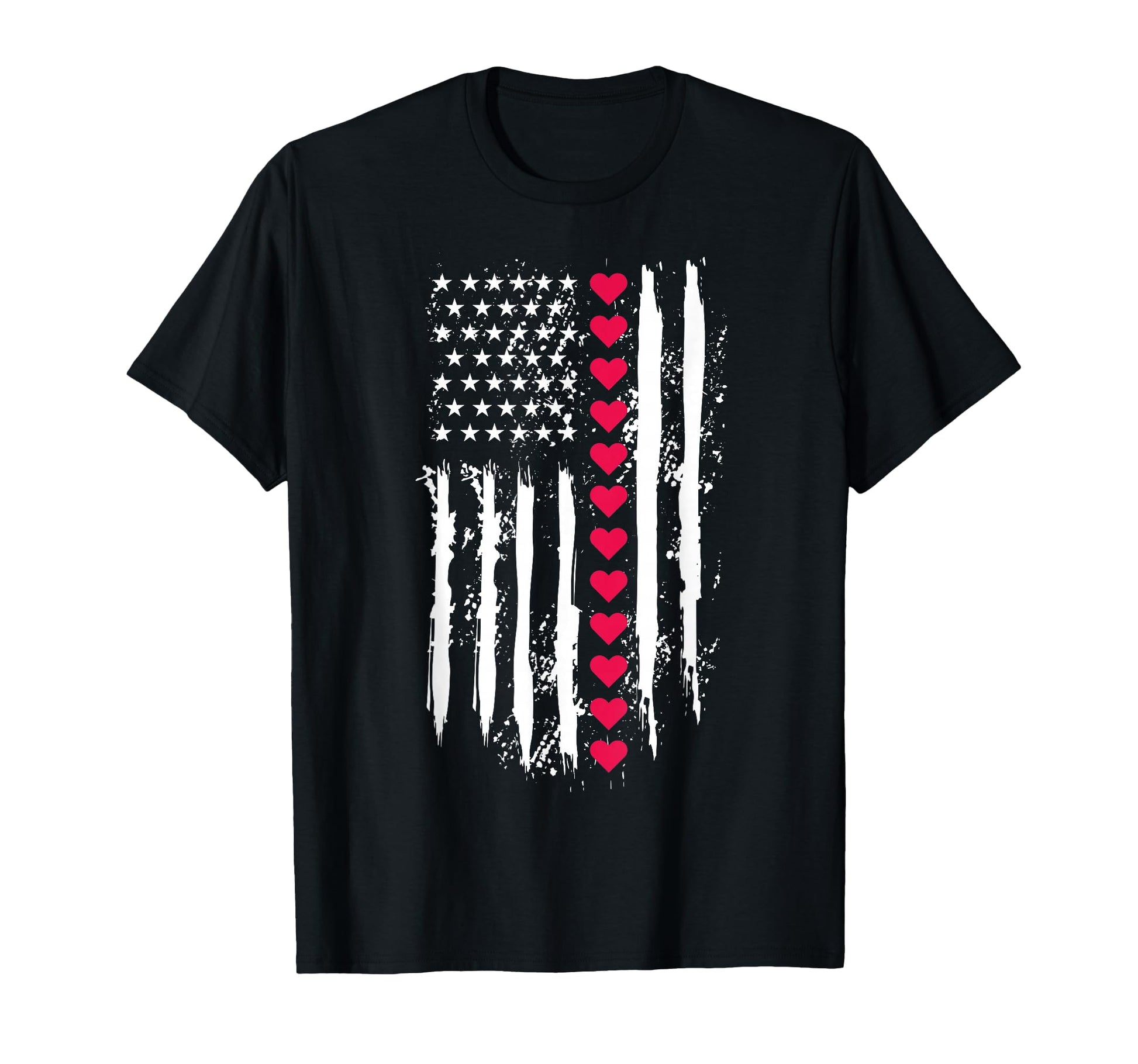 Valentines Day Red Hearts Us T-Shirt - Casual Everyday Wear Unisex - T-Shirt, Sweatshirt, Hoodie
