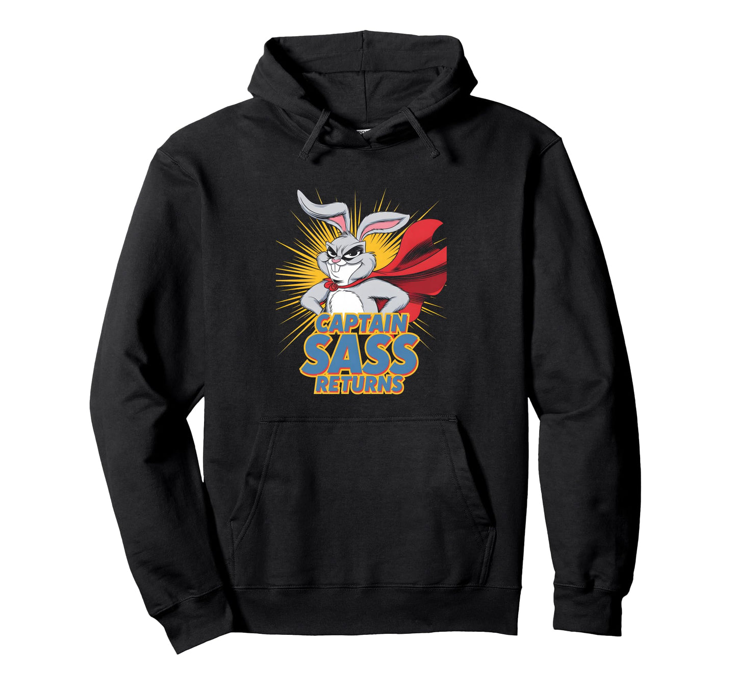 Grumpy Bunny Comic Nerds Superhero Meme Hoodie - Novelty Apparel Unisex - T-Shirt, Sweatshirt, Hoodie